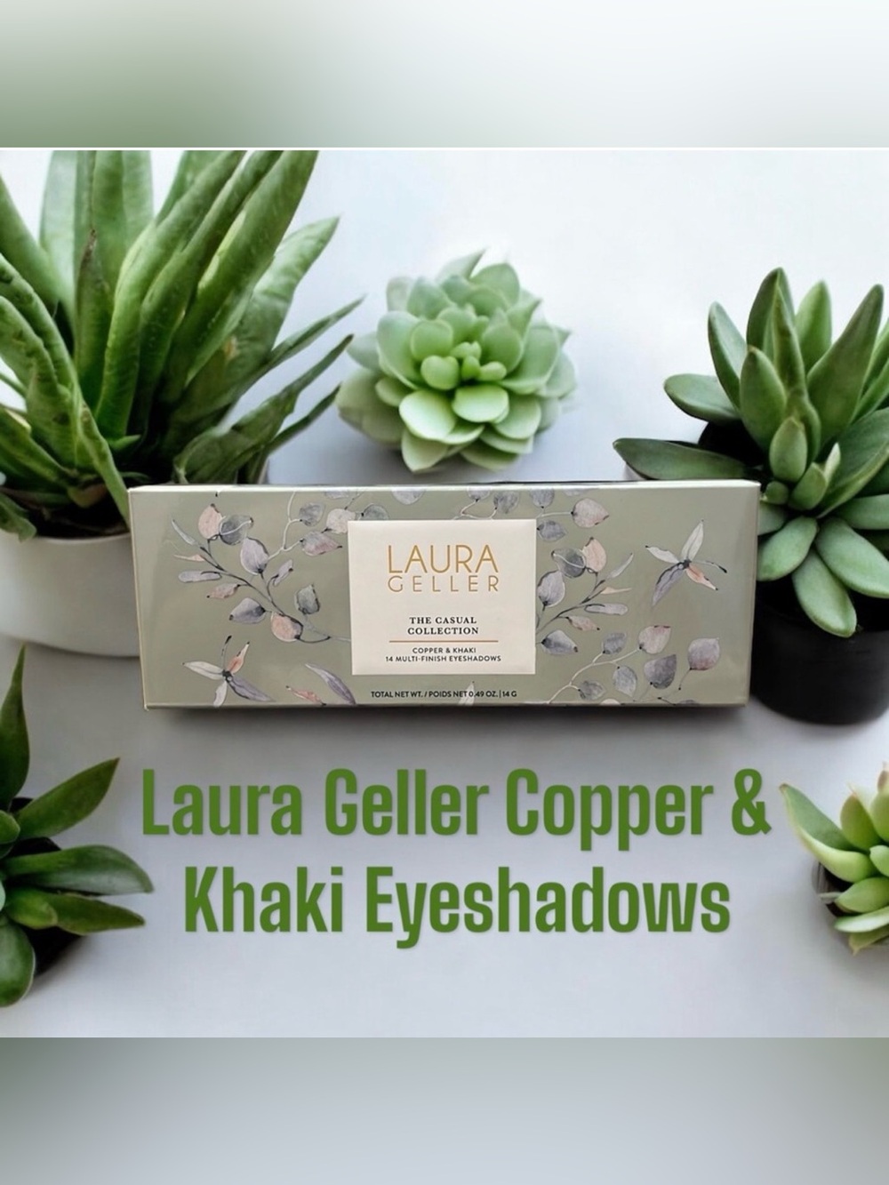 Laura Geller The Casual Collection 14 Eyeshadows Copper & Khaki NWT